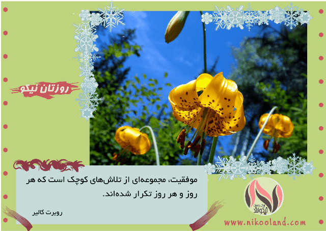 جمله انگیزشی از روبرت کالیر در مورد تلاش های روزانه و موفقیت